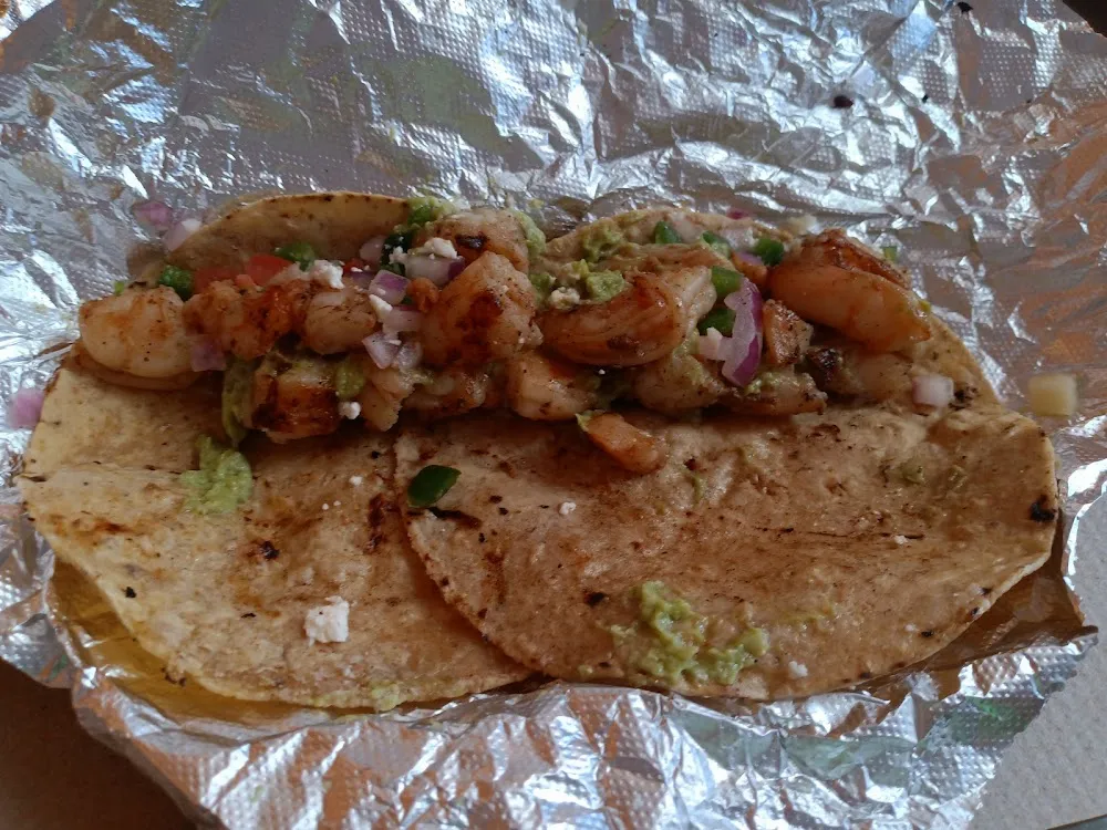 Shrimp Taco in Corn Tortillas
